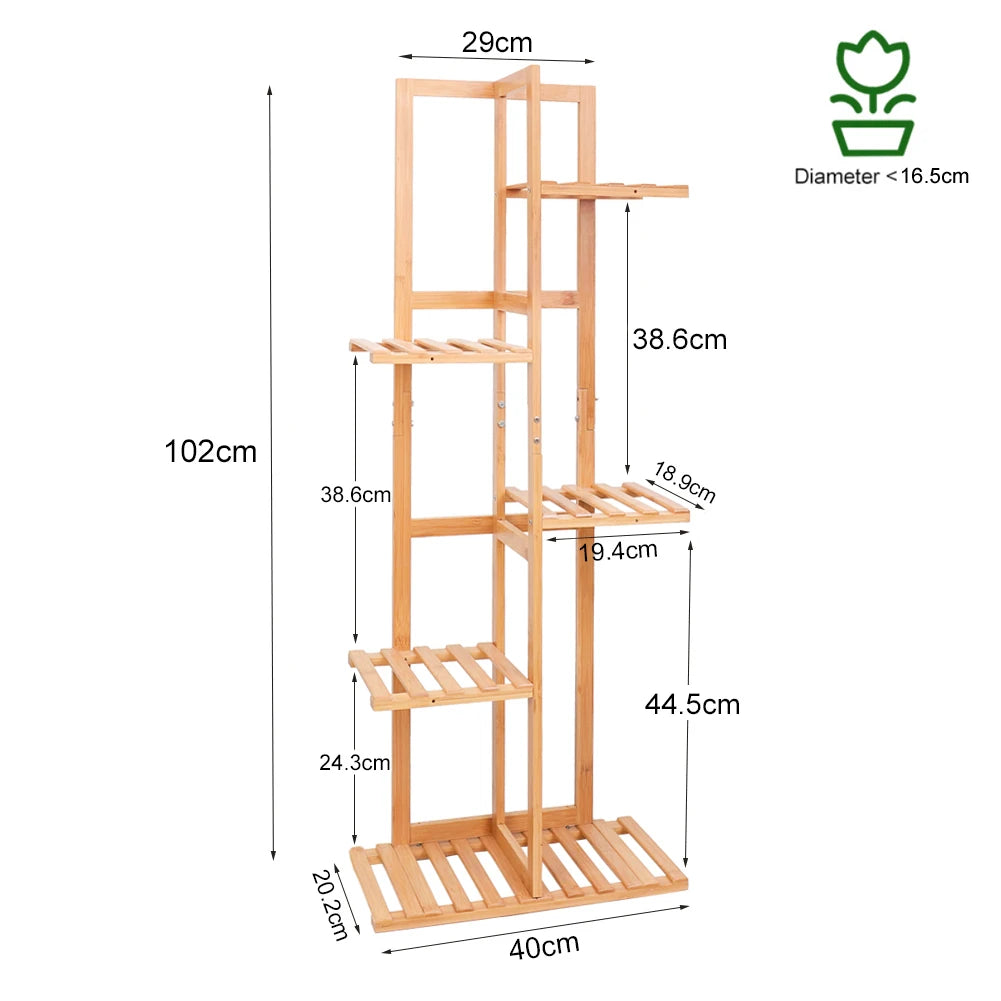 Bamboo 5 / 6  Tier Plant Stand