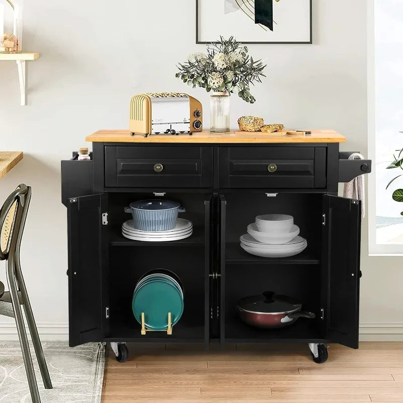 43" Kitchen Island with Storage