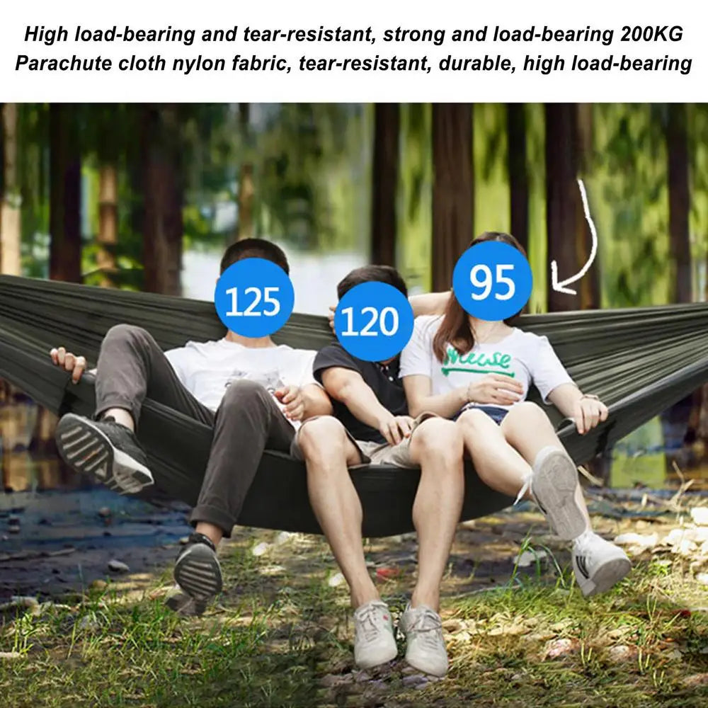 2 Person Outdoor Camping Hammock 2.7x1.4m Lightweight Hanging Mosquito Net