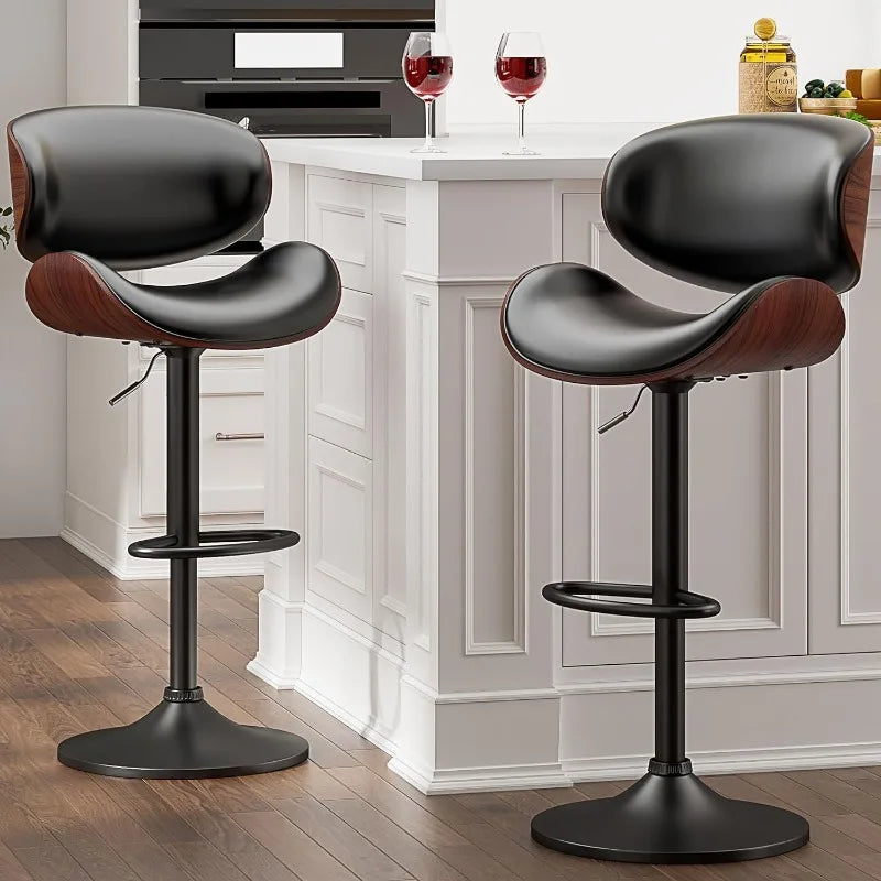 Bentwood Barstools, Adjustable and swivel