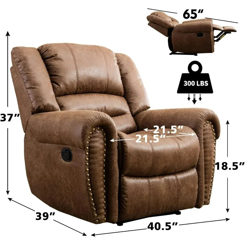 CANMOV Leather Recliner Chair