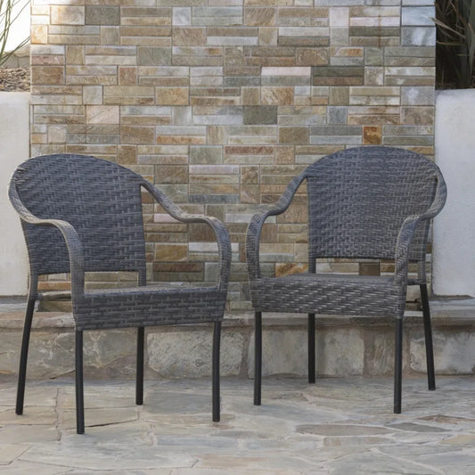 Outdoor Wicker Chair Set of 2