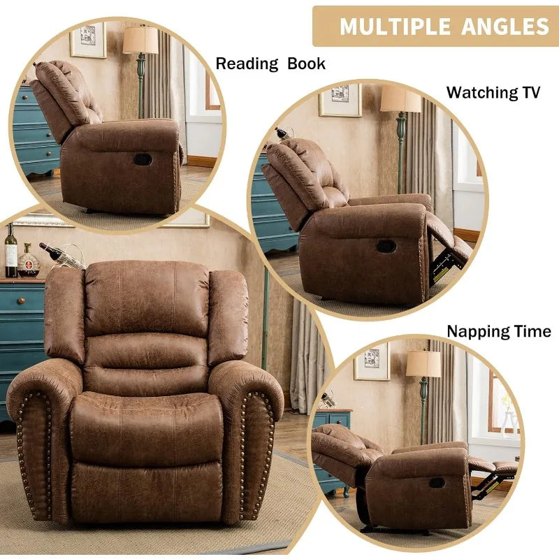 CANMOV Leather Recliner Chair