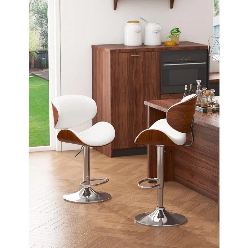 Bentwood Barstools, Adjustable and swivel