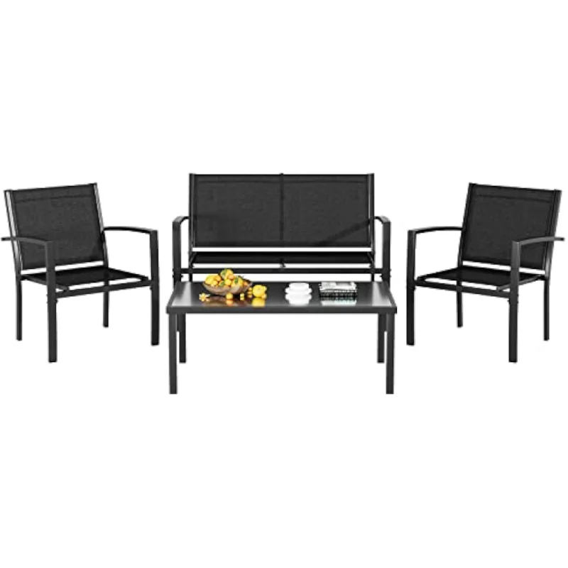 Greesum 4 Piece Patio Furniture Set