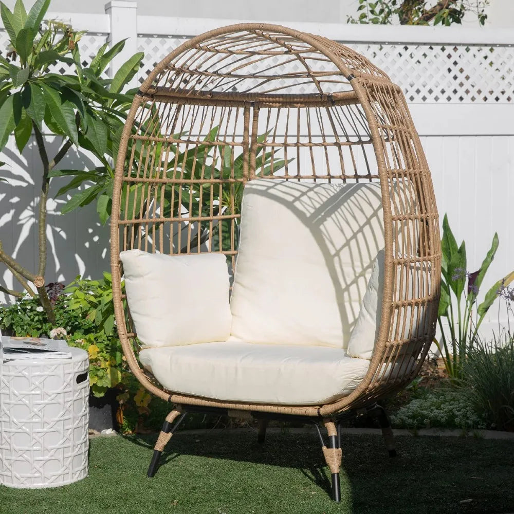 Oversized Egg Wicker Chair