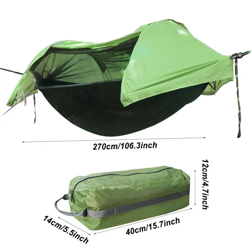 2 Person Outdoor Camping Hammock 2.7x1.4m Lightweight Hanging Mosquito Net