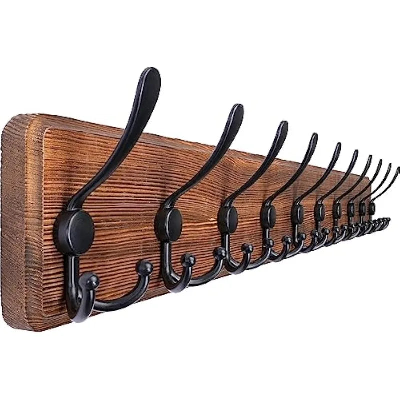 SKOLOO Rustic Large Coat Rack Wall Mount