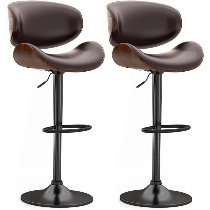 Bentwood Barstools, Adjustable and swivel