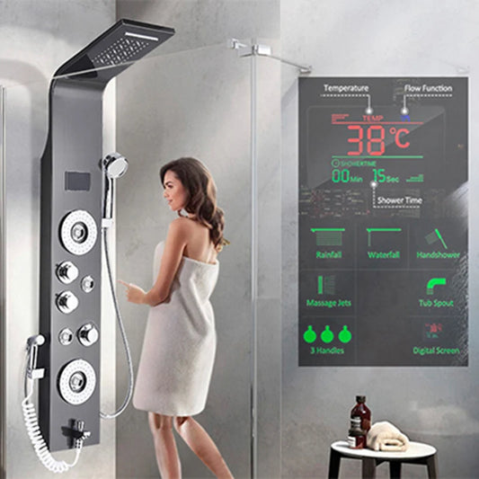 Shower Panel LED Rainfall Waterfall